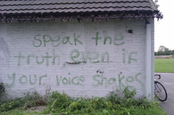 Speak The Truth Even If Your Voice Shakes